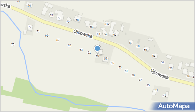 Iwanowice Włościańskie, Ojcowska, 59, mapa Iwanowice Włościańskie