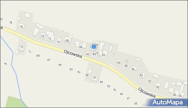 Iwanowice Włościańskie, Ojcowska, 64, mapa Iwanowice Włościańskie