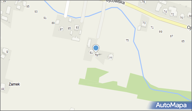 Iwanowice Włościańskie, Ojcowska, 79, mapa Iwanowice Włościańskie