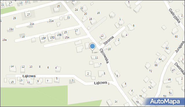 Pękowice, Ojcowska, 13, mapa Pękowice