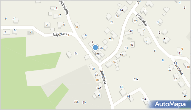 Pękowice, Ojcowska, 2, mapa Pękowice