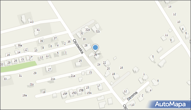 Pękowice, Ojcowska, 26, mapa Pękowice