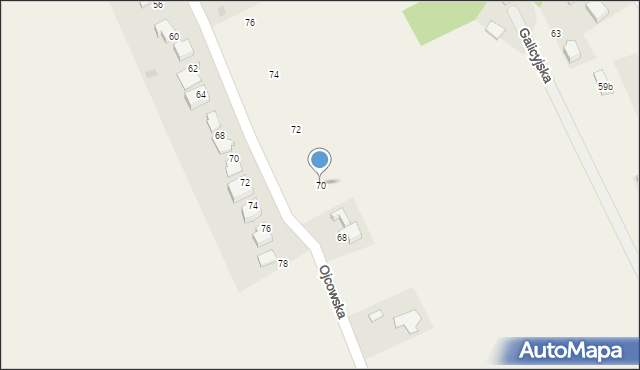 Pękowice, Ojcowska, 70, mapa Pękowice