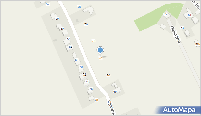 Pękowice, Ojcowska, 72, mapa Pękowice