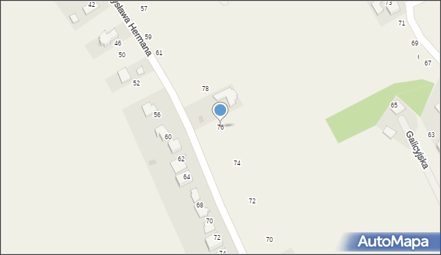 Pękowice, Ojcowska, 76, mapa Pękowice