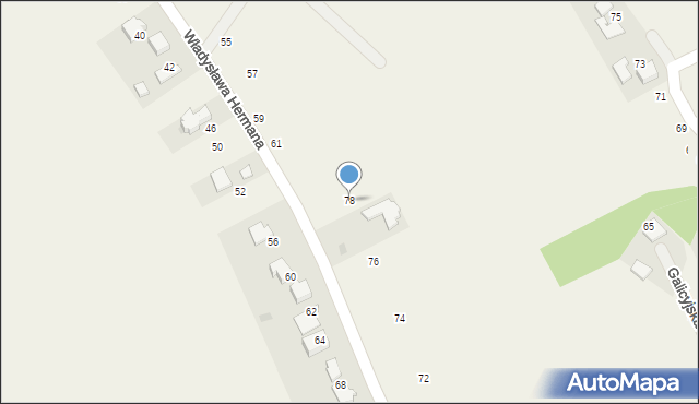 Pękowice, Ojcowska, 78, mapa Pękowice