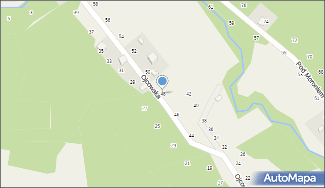 Prądnik Korzkiewski, Ojcowska, 48, mapa Prądnik Korzkiewski