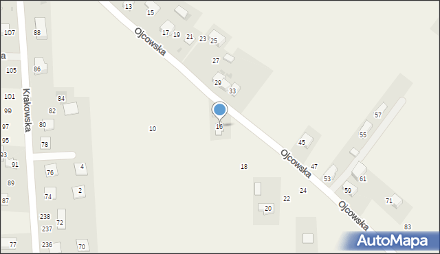 Smardzowice, Ojcowska, 16, mapa Smardzowice