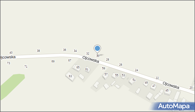 Wola Kalinowska, Ojcowska, 30, mapa Wola Kalinowska