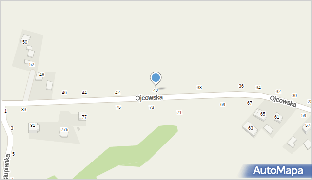 Wola Kalinowska, Ojcowska, 40, mapa Wola Kalinowska