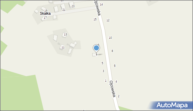 Wola Kalinowska, Ojcowska, 7, mapa Wola Kalinowska