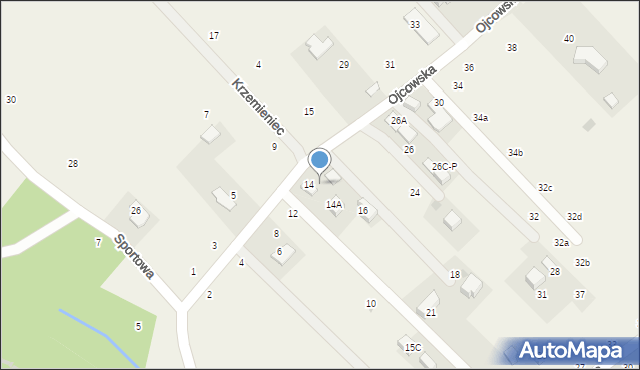 Zelków, Ojcowska, 22, mapa Zelków