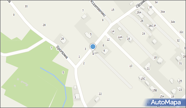 Zelków, Ojcowska, 4, mapa Zelków
