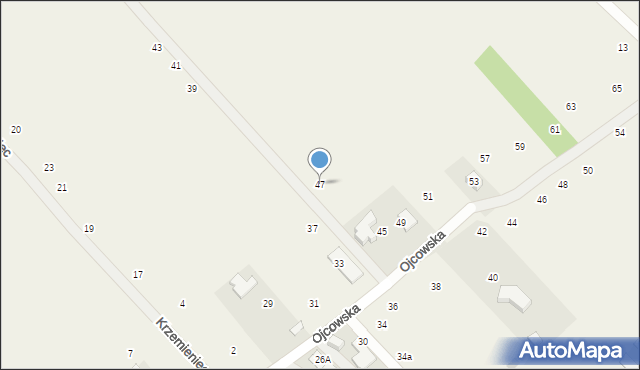 Zelków, Ojcowska, 47, mapa Zelków
