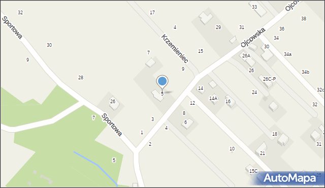 Zelków, Ojcowska, 5, mapa Zelków