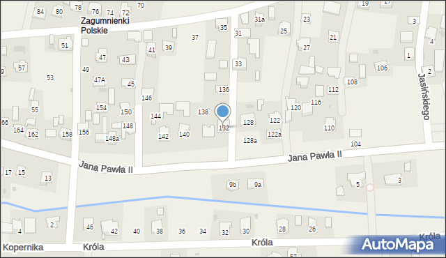 Żurawica, Ojca Świętego Jana Pawła II, 132, mapa Żurawica