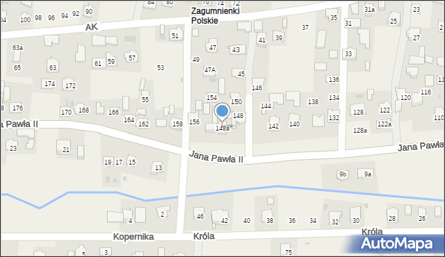 Żurawica, Ojca Świętego Jana Pawła II, 148a, mapa Żurawica