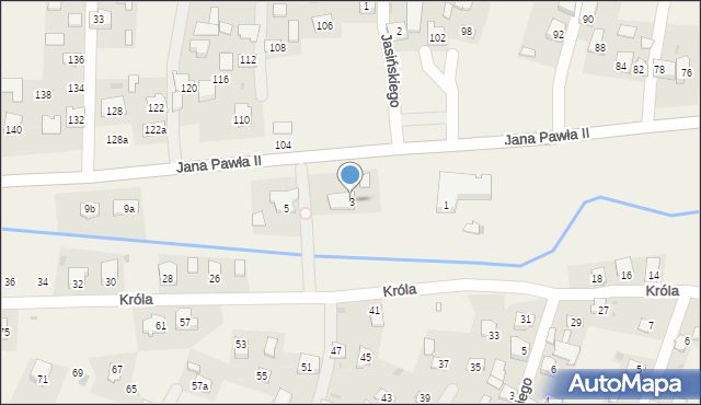 Żurawica, Ojca Świętego Jana Pawła II, 3, mapa Żurawica