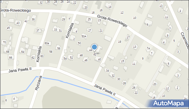 Żurawica, Ojca Świętego Jana Pawła II, 42, mapa Żurawica