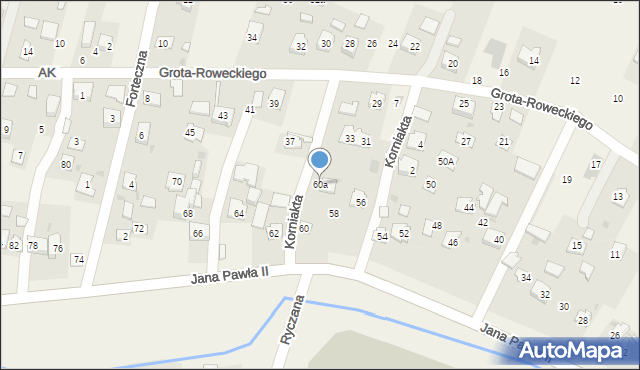 Żurawica, Ojca Świętego Jana Pawła II, 60a, mapa Żurawica