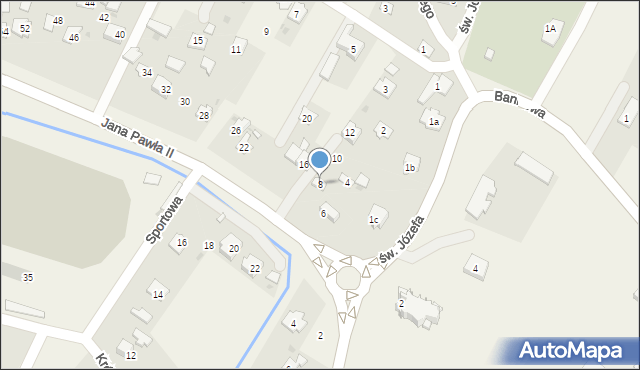 Żurawica, Ojca Świętego Jana Pawła II, 8, mapa Żurawica