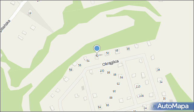 Arciechów, Okrąglica, 52, mapa Arciechów