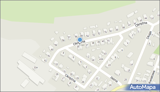 Barlinek, Okrężna, 36, mapa Barlinek