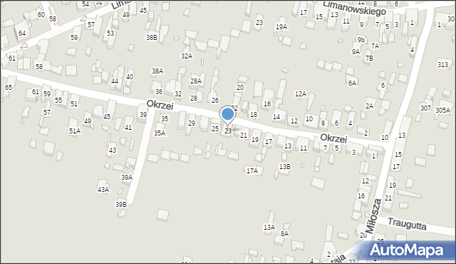 Będzin, Okrzei Stefana, 23, mapa Będzin