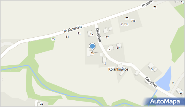 Bestwina, Okrężna, 2b, mapa Bestwina