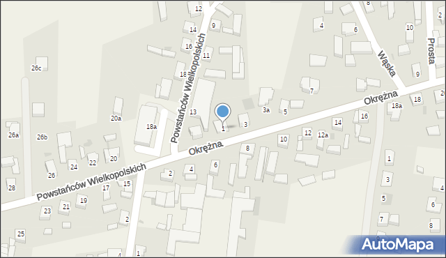 Brenno, Okrężna, 1, mapa Brenno