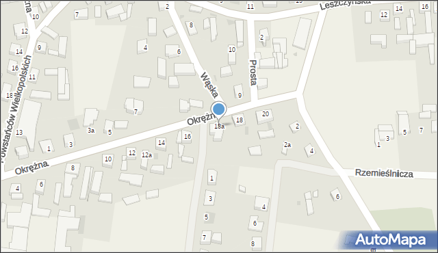 Brenno, Okrężna, 18a, mapa Brenno
