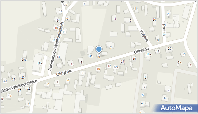 Brenno, Okrężna, 5, mapa Brenno