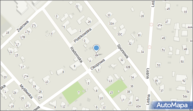 Brwinów, Okopowa, 4A, mapa Brwinów