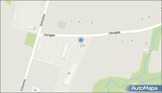 Brzostek, Okrągła, 2, mapa Brzostek