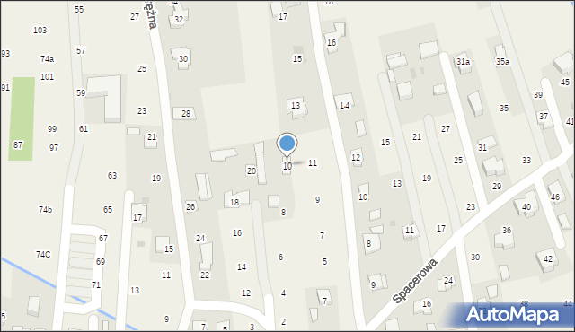 Brzozówka, Okrężna, 10, mapa Brzozówka