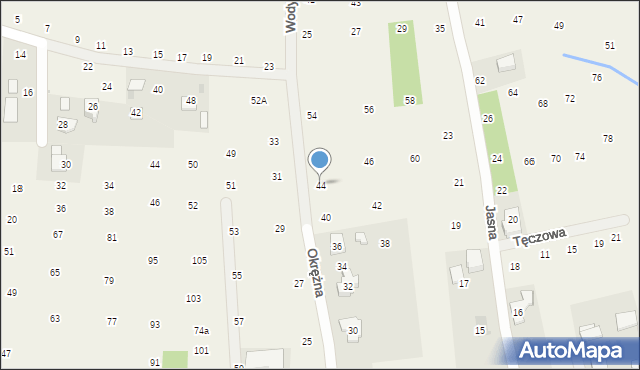 Brzozówka, Okrężna, 44, mapa Brzozówka