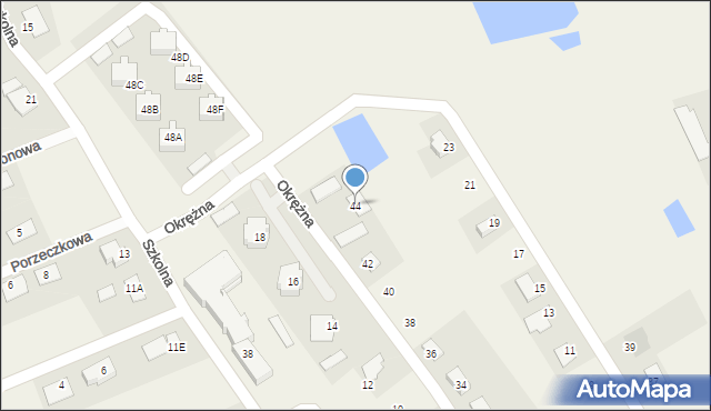 Brzozówka, Okrężna, 44, mapa Brzozówka