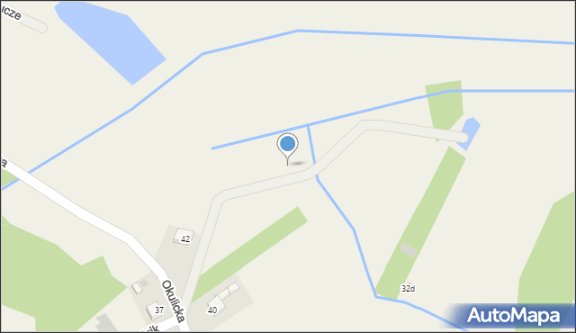 Bucze, Okulicka, 42e, mapa Bucze