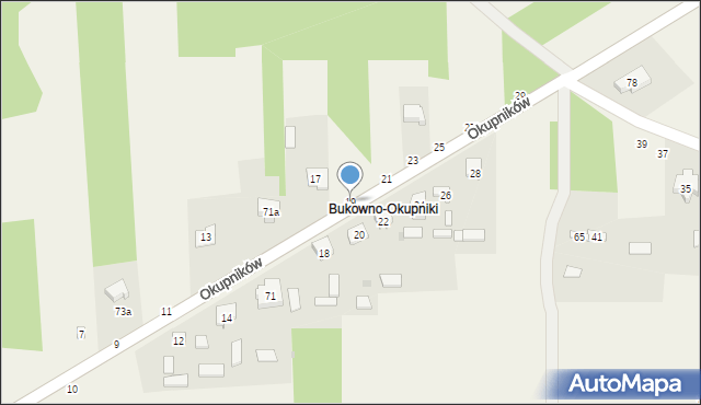 Bukowno, Okupników, 19, mapa Bukowno