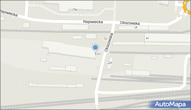 Chełm, Okszowska, 7, mapa Chełma