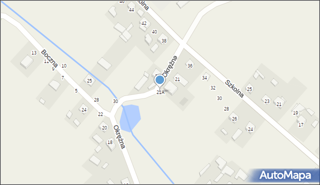 Chmielowice, Okrężna, 21A, mapa Chmielowice