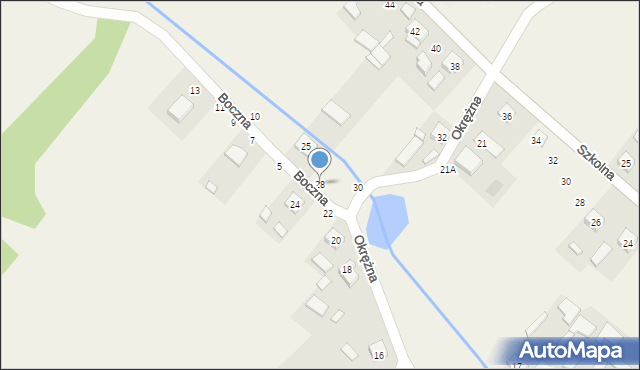 Chmielowice, Okrężna, 28, mapa Chmielowice