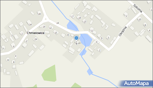 Chmielowice, Okrężna, 6, mapa Chmielowice