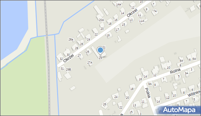Chodzież, Okrzei Stefana, 23, mapa Chodzież