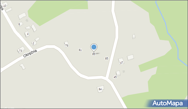 Ciężkowice, Okrężna, 83, mapa Ciężkowice