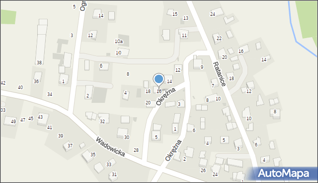 Czernichów, Okrężna, 16, mapa Czernichów