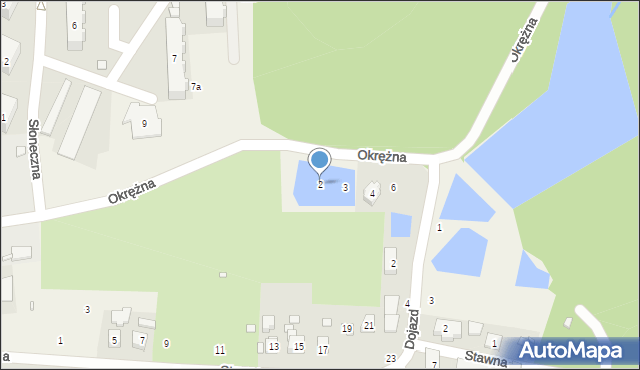 Czerwonak, Okrężna, 2, mapa Czerwonak