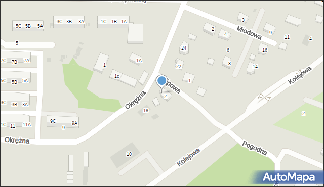 Drezdenko, Okrężna, 4, mapa Drezdenko