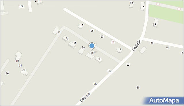 Elbląg, Okólnik, 3d, mapa Elbląga