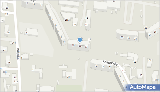 Elbląg, Okulickiego-Niedźwiadka Leopolda, gen., 11, mapa Elbląga